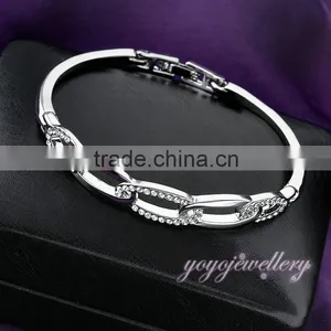 Hi Quality Make Crystal Gold Fashion Bangle thumbnail-2