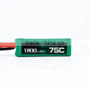 ACEHE 11.1V 1800mAh 75C Capacity High Rate Lipo RC Battery thumbnail-1