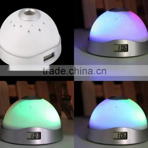 Alarm Clock Sky Led Kid Alarm Clock Projector Star Projector Weather Digital Light thumbnail-2