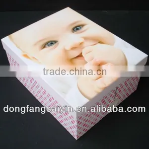 Baby Face Pink Hard Cardboard A4 Paper Storage Gift Box thumbnail-1