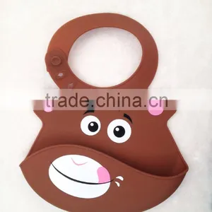 Latest Design 2016 Customized Washable Silicone Baby Bib With FDA Approval thumbnail-2