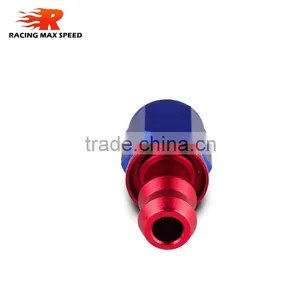 Aluminum Oil Cooler Hose Fitting Straight Push on Fitting Hose End Blue and Red 10-001-10 thumbnail-5