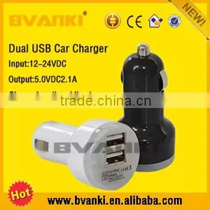 Electric Type and Phone Use Car Charger Input DC 12-24V,Output DC 5V 2.1A for SmartPhone thumbnail-1