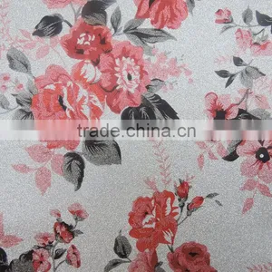 Glitter Wallpaper Printed Rose Flower thumbnail-5
