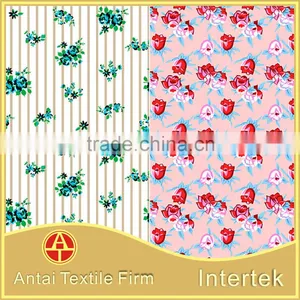 Flower Designs Painting Fabric /Antai Textile Professional Nylon Lycra Spandex Print Fabric With Flower thumbnail-4
