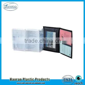 PVC Flocking Car Document Holder Plastic Car Insurance Document Wallet thumbnail-4