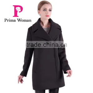 2016 Spring Long Cheap Women Trench Coat With Lapel thumbnail-2