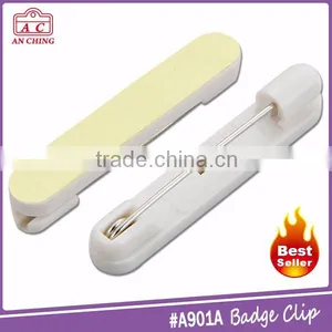 Best Selling Name Metal Pin Plastic Bar Safety Pin Badge thumbnail-1