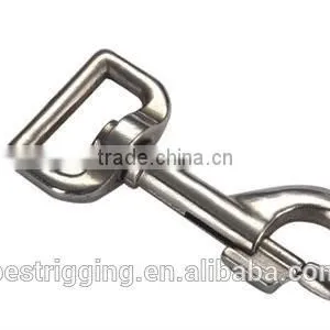 Rigging Nickel Plated Galvanized Bolt Snaps Round Eye,Solid Brass Fixed Eye Bolt Snap Hooks For Handbag for Carabiner thumbnail-2