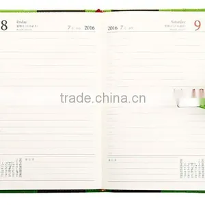 Top Grade Unique Design Leather 2 Year Planner 2016/2017 With Card Slots thumbnail-3