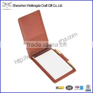 Factory Wholesale Fashion Multi-color Small Simple Leather Custom Mini Notepad Holder thumbnail-1