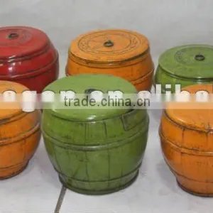 Chinese Antique Colorful Storage Box thumbnail-1