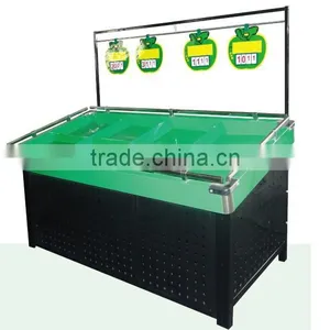 TOP Selling Supermarket Metal Vegetable and Fruit Display Shelf thumbnail-2