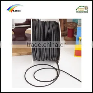 4mm Black Braided Polyester Elastic Rope Cord thumbnail-1