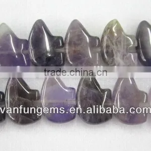 100% Natura Amthyst Pumpkin Shape Beads Loose Gemstone Real Amthyst Round Beads thumbnail-6