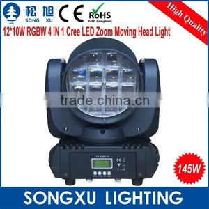 12x10w Rgbw 4in1 Sharpy Zoom Led Moving Head Light Stage Light thumbnail-2