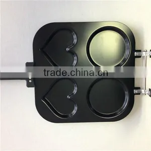 2 Round Shape 2 Heart Shape Simple Sandwich Pancake Mould Mold thumbnail-2