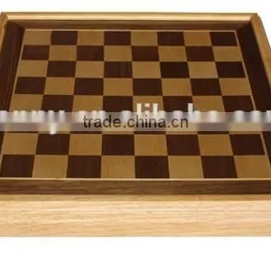 High Level Chessman Storage Chess Table Set Wooden thumbnail-6