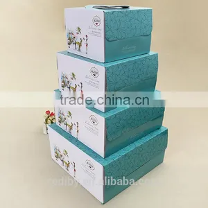 Custom Made Logo Folding Foldable Kraft White Takeaway Decorative Cupcake Box thumbnail-6
