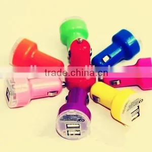 Hot Selling Factory Prices High Quality 5V 2.1A Portable Dual USB Car Charger for Iphone 5/iphone 5s thumbnail-1