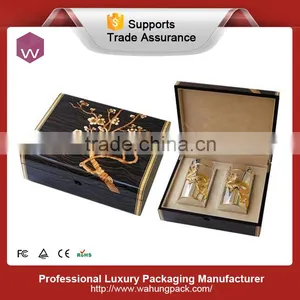 Chinese Antique Wooden Hand Painted Boxes Nature Wood Tea Box WH-0385 thumbnail-1