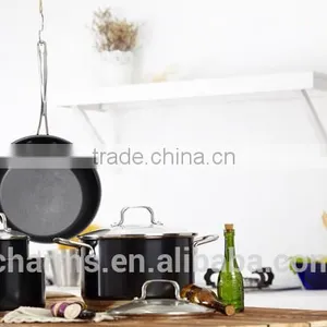 Black LFGB Food Grade Non-stick Cookware Set thumbnail-2