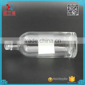100ml Clear Cylinder Glass Empty Wine Bottle for Sale thumbnail-3