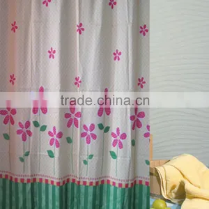 Factory Wholesale Fabric Woven 100%polyester Shower Bamboo Curtain thumbnail-4