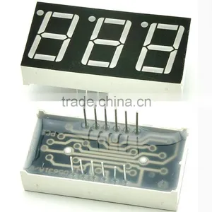 7 Segment LED Numeric And Character Display Module ( 0.5'' 0.56" Red 3 Digits Characters Common Anode ) 12.5*19*8MM thumbnail-1