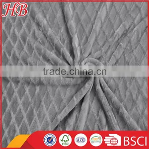 300gsm,gray Diamond Pattern Super Comfortable Flannel Fleece Blanket thumbnail-5