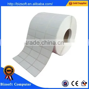 Bizsoft 32mm*120mm*10mm-20000pcs/roll Self-adhesive Label/Coated Paper Label/ Art Paper Sticker/Barcode Label Paper/Sticky Label thumbnail-1
