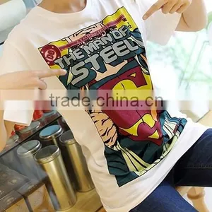 Women's New Superman Couples With Round Collar Short Sleeve of Wholesale Fashion Printing Women Slim T-shirt thumbnail-3