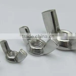 Stainless Steel 18-8 Copper Brass Aluminum DIN 315 Wing Nut Bolts And Wing Nuts thumbnail-1