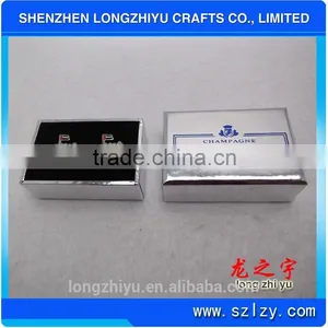 Business Gif Use Chrome and Blank Sterling Silver Cufflinks Quality Choice thumbnail-1