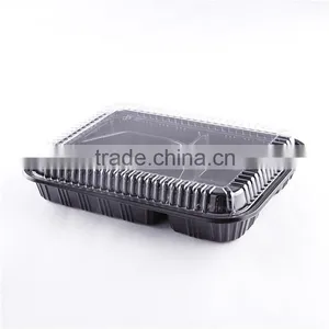 KW3-1104 Wholesale Japanese Eco Friendly 5 Compartment Disposable Custom Print Take Away Food Storage Bento Lunch Box Container thumbnail-1