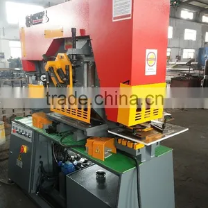 With Hydraulic Driving, Hand Operated Ironworker for Cutting and Punching the Round thumbnail-2