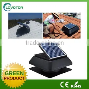 High Quality 14 Inch 20 Watt Battery System Solar Rechargeable Ventilation Fan thumbnail-2