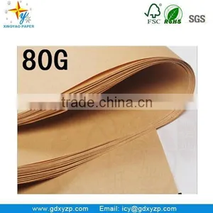 787*1092mm Size Jumbo Roll Brown Craft Paper Kraft Liner Paperboard thumbnail-6