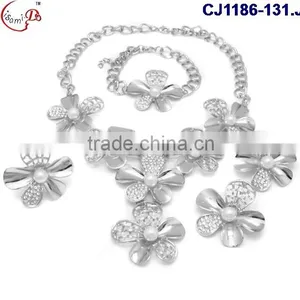 CJ1186-22 China Supplier Latest Design Top Grade Quality 18k African Jewelry Sets Dubai thumbnail-5
