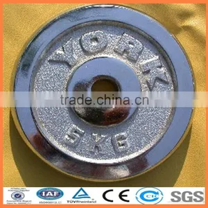 2.5kg 5kg 10kg White Word Electroplating Dumbbell Plate thumbnail-1