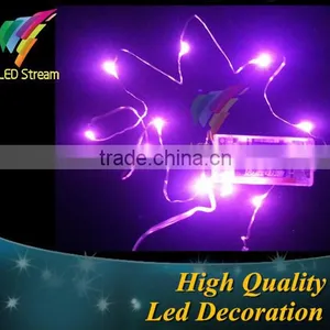 10L Pink Christmas AA Battery Powered String Fairy Lights thumbnail-1