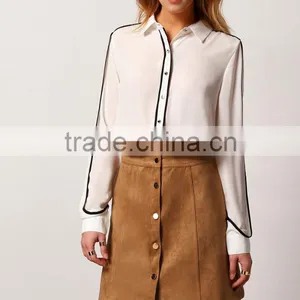 Suede Ladies Designer Skirt Suits thumbnail-3