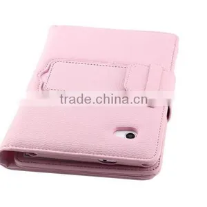 Universal 7 Inch Tablet Wireless Bluetooth Keyboard With Leather Case, Bluetooth Keyboard for Samsung Galaxy Tab P3100 P6200 thumbnail-6
