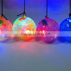Gltter Bouncing Ball With Water 65mm LED Light up Flashing LED Animal Bouncy Ball thumbnail-3