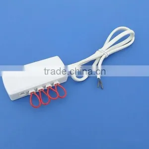 DC Power 24 Volts Led Light Fittings 6-way Micro Socket Connector With Circuit Breakers Bridge Micro Plugs thumbnail-1