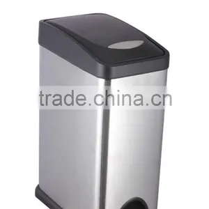 8L SATAINLESS STEEL TRASH BIN thumbnail-1
