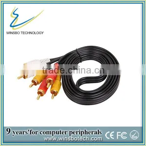3RCA TO 3RCA/ Audio /vidio Cable, 3.5mm Audio Cable thumbnail-1