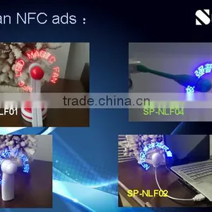 Portable Air Cooler Led Usb Fan, Cooling Car Fan, Usb Programmable Led Message Fan Support NFC Smartphone Program Yourself Words thumbnail-6