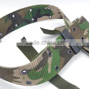 Plastic Buckle Knitted Military Customized Belt Fashion Accessories Factory Wholesale Made in China thumbnail-1