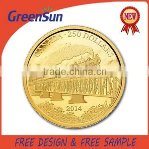 Best Gifts Nice Design Gold Metal Coin Medal thumbnail-1